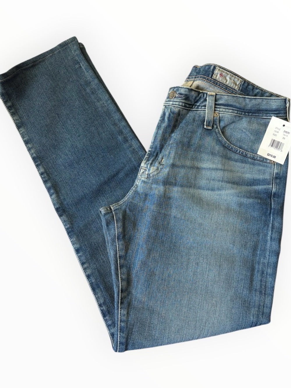 Ag Adriano Goldschmied Slim Straight Men's Blue Jeans 33x34